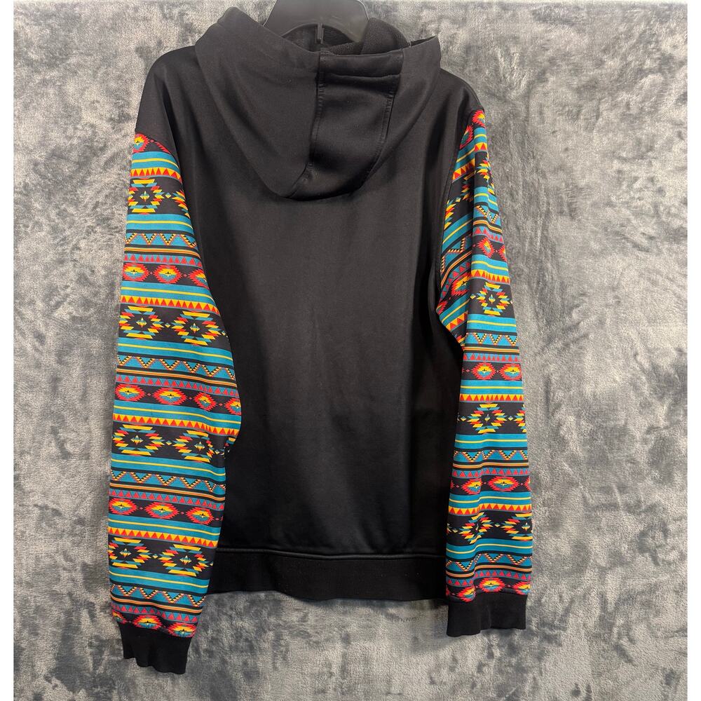 Empyre Surplus Co. ESC Full Zip Aztec Hoodie Men’s XL Black/Multicolor Skate - Picture 2 of 9